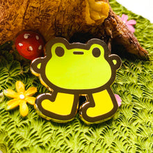 Load image into Gallery viewer, Wawa the Frog Boots Enamel Pin
