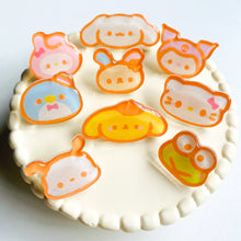 Load image into Gallery viewer, Sanrio Character Glitter Acrylic Pins
