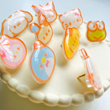 Load image into Gallery viewer, Sanrio Character Glitter Acrylic Pins