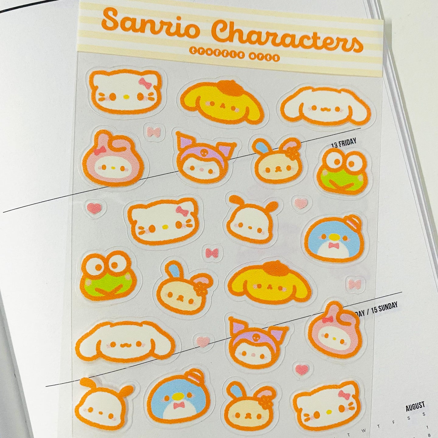 Sanrio Characters Transparent Sticker Sheet