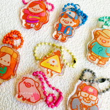 Load image into Gallery viewer, Gravity Falls Mystery Glitter Keychain
