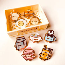 Load image into Gallery viewer, Breakfast Friends Mini Enamel Pins