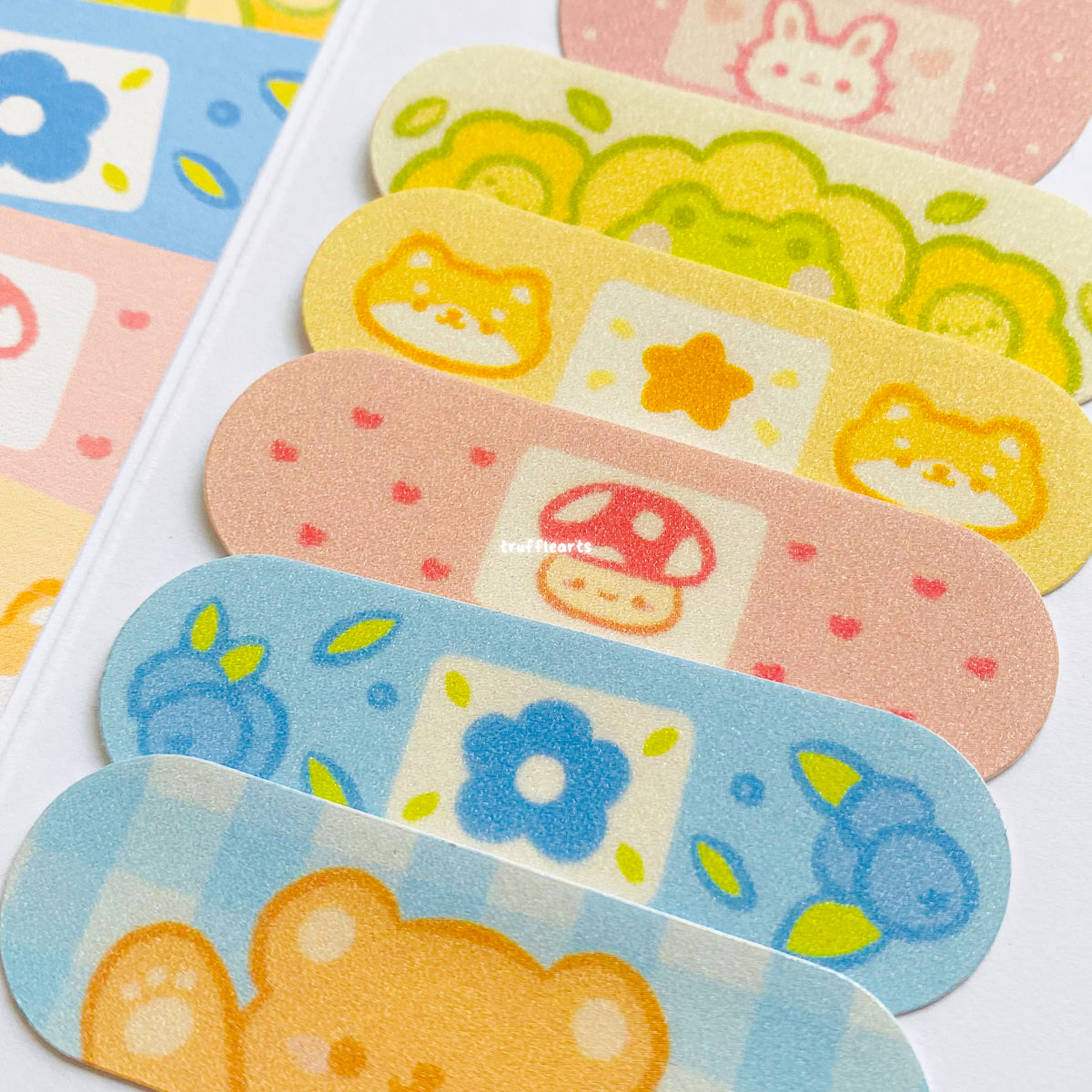 Pomelo Paints Co. Collab BandAid Sticker Pack Truffle Arts