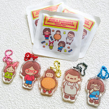 Load image into Gallery viewer, Bob&#39;s Burgers Mystery Glitter Keychain
