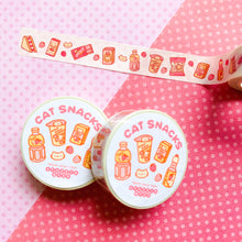 Load image into Gallery viewer, Cat Snacks Washi Tape
