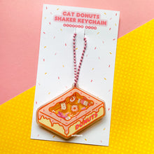 Load image into Gallery viewer, Cat Donuts Shaker Keychain
