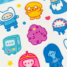Load image into Gallery viewer, Adventure Time Glitter Sticker Sheet
