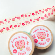 Load image into Gallery viewer, Floral &amp; Mush Glitter Washi Tape
