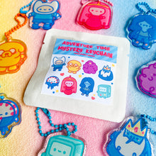 Load image into Gallery viewer, Adventure Time Mystery Glitter Keychain
