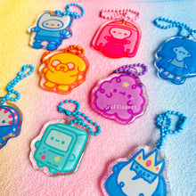 Load image into Gallery viewer, Adventure Time Mystery Glitter Keychain
