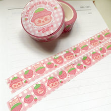 Load image into Gallery viewer, Strawberry Cat Washi Tape
